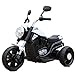 TWW Giro per Bambini su Mini Motocicletta, Ruote Alimentate A Batteria, Auto Giocattolo per Bambini con Motocicletta Triciclo può Sedersi sulle Persone,Nero