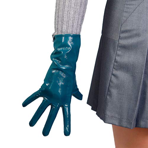 DooWay Lady Winter Warm Leather Driving Gloves PU Shine 28cm