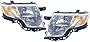 APA Replacement Headlight Headlamp for 2007 2008 2009 2010 Edge with Bulb Driver and Passenger PAIR Set 7T4Z13008A 7T4Z13008B FO2503228 FO2502228
