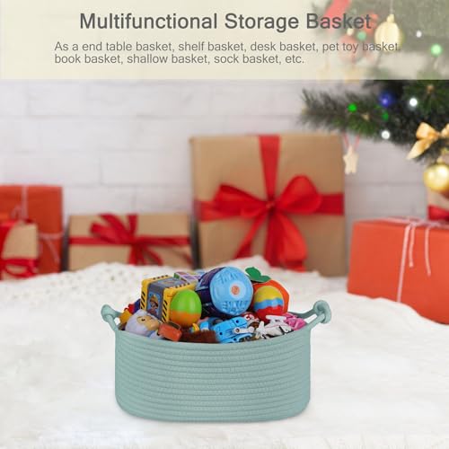 Image of Small Empty Gift Basket with Bag & Ribbons, Light Green