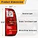 Boine Tail Light Compatible With 2008-2016 Ford F250 F350 F-250 F-350 Driver and Passenger Side Rear Light Brake Lamps Replaces FO2800208 FO2801208