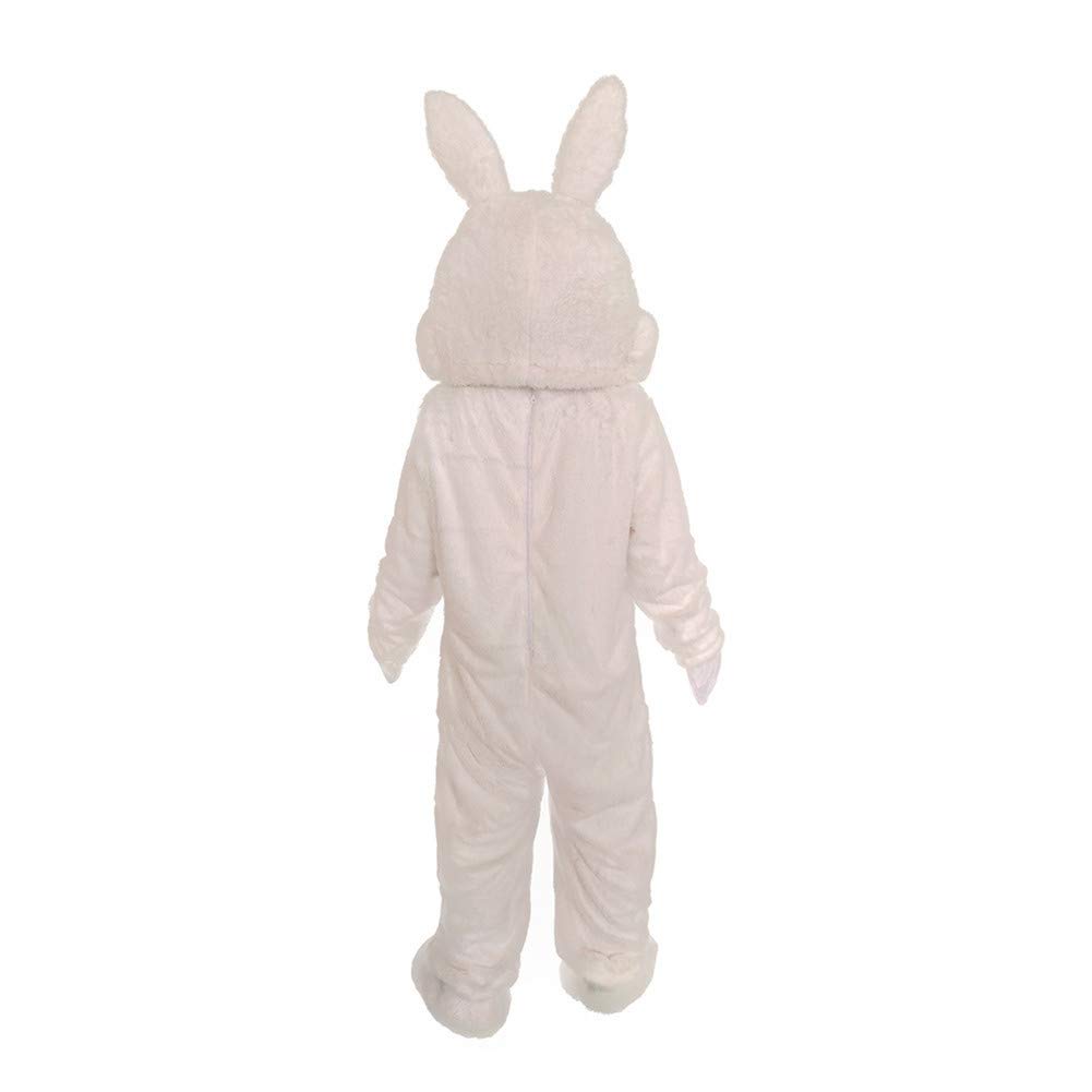 Kostium zajączka wielkanocnego, królik, maskotka, dorosły rozmiar Halloween, sukienka na imprezę, biała, L