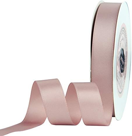 VATIN 6mm Double Faced Red Polyester Satin Ribbon - 45 Metre for Gift Wrapping Ornaments Party Favor Braids Baby Shower Decoration Floral Arrangement Craft Supplies