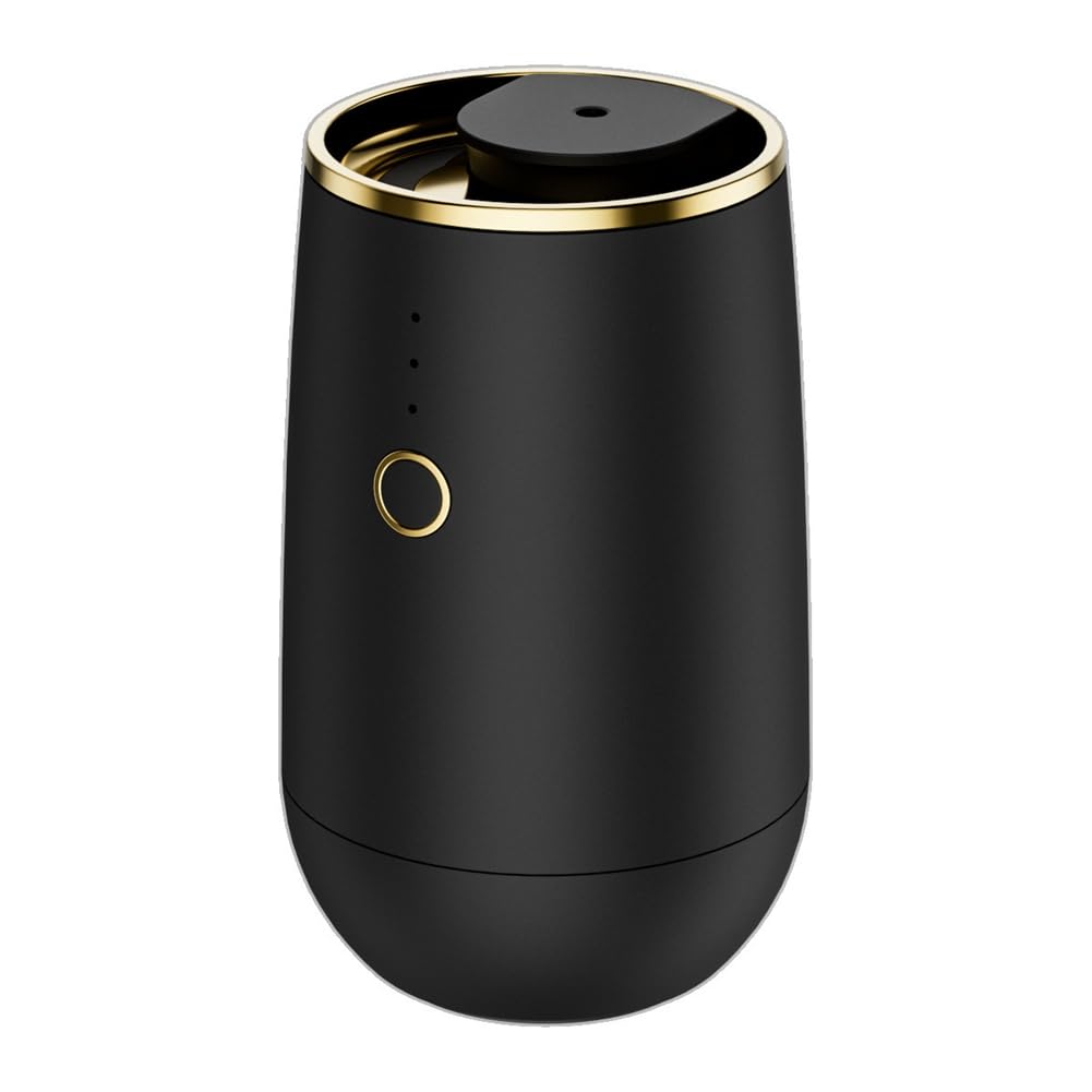 Difusor de aromaterapia de aceite esencial sin agua, portátil, eléctrico, para spa, hogar, mini coche, color negro