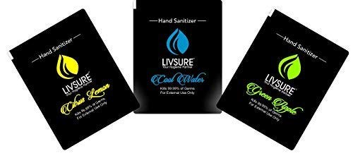 Livsure Hand Sanitizer Sachets Of 1Ml Each- 3 Boxes X 30 Sachets (Pack Of 90 Sachets)