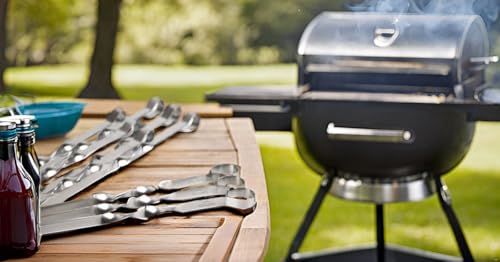 Brochettes pour barbecue épaisses et longues de 600 mm pack de 50 - 4