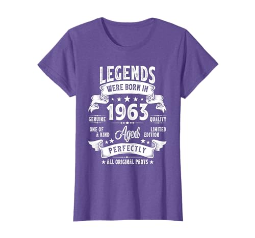 Vintage 1963 Limited Edition 62 Year Old Gifts 62nd Birthday T-Shirt