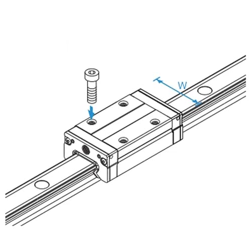 Bloc SSR20XW pour guidage linéaire de précision unitaire