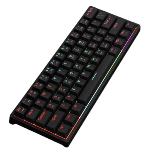 Clavier de jeu 61 touches RVB idéal pour optimiser l'espace de votre bureau de joueur