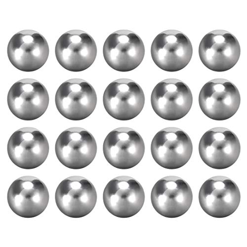 sourcing map 20Stk. Präzision Verchromter Stahl Lagerkugeln 13mm G10