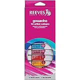 Reeves 12-Pack Gouache Color Tube Set, 10ml