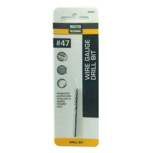 #47 2-inch Black Oxide Wire Gauge Drill Bit - Precision Hole Sizing