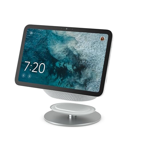 【セット買い】Amazon Echo Show 8 (グレーシャーホワイト) + 角度調節スタンド (グレーシャーホワイト)