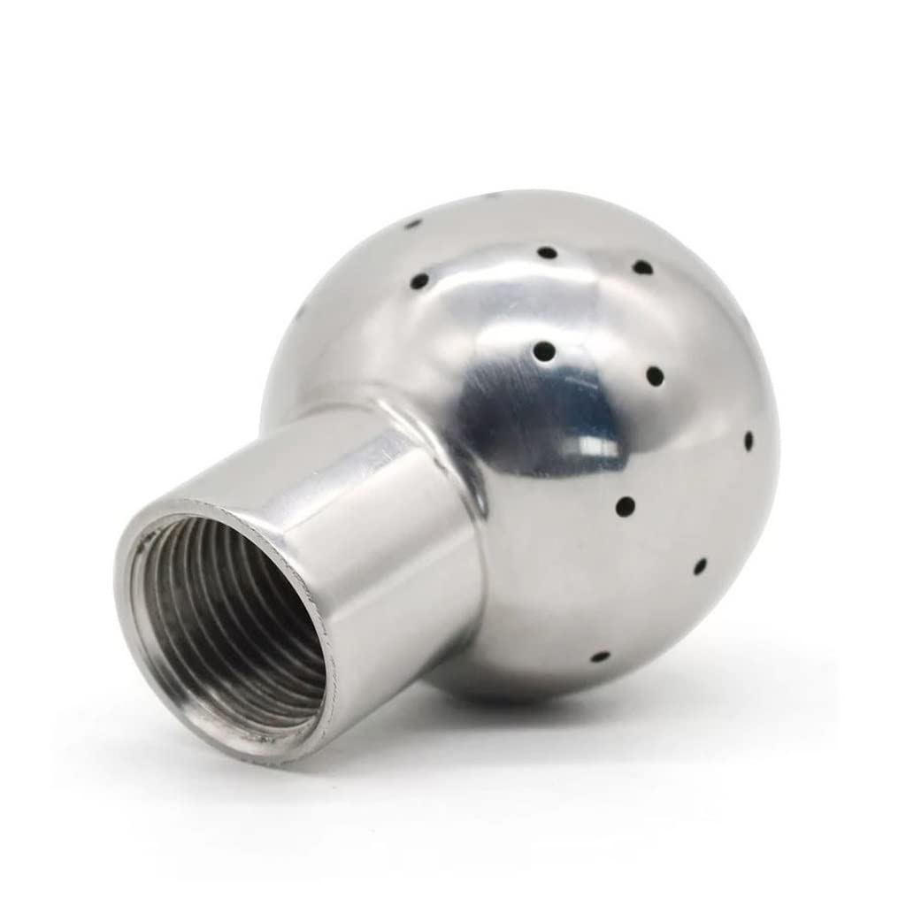 1pc 304SS Fixed Spray Ball for Tank Cleaning - 360° Sanitary Spray Ball for Pharmaceutical & Industrial Use(0.5 in)