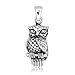 Withlovesilver en argent sterling 925 massif Chouette Pendentif symbole du bonheur