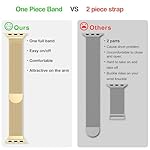BELONGME Mesh Metal Loop Compatible with Apple Watch Band 40mm 41mm 38mm 42mm Series SE 10 9 8 7 6 5 4 3 2 1 Women Men, Stainless Steel Strap with Magnetic Clasp for iWatch Bands - Image 2