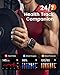 Smart Watch for Men for iPhone&Android: 100 Day+Battery Life, Smart Watch(Answer/Make Calls) with SpO2 Sleep Heart Rate Monitor,5ATM Waterproof,Fitness Tracker with 120+Sport,Reloj Inteligente Black