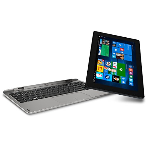MEDION AKOYA E1239T MD 60075 25,7cm (10,1 Zoll Full HD Display) Convertible Touch-Notebook (Intel Atom X5-Z8350, 2GB RAM, 64GB Flash, Intel HD-Grafik, Win 10 Home) silber