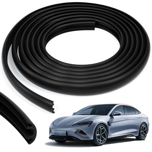 BRRDAQU Dachträger Gummistreifen 300cm Universeller Autodachträger Dichtungsstreifen 2cm Breit Windgeräusche Reduzierend & Staubschutz Langlebiger Gummistreifen Ersatz für Auto Dachreling (Schwarz)