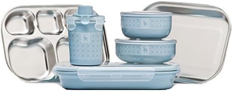 Kids 9 Piece Dishware Set (Frosted Blueberry)