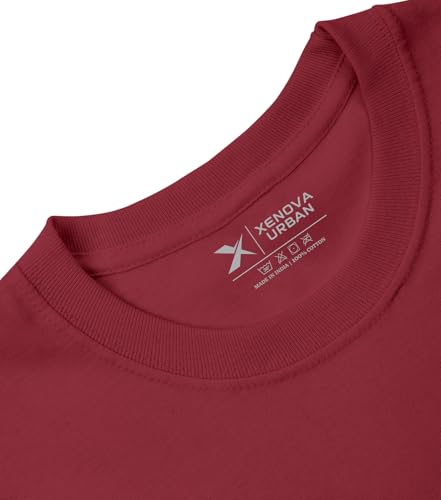 Image of XENOVAURBAN Unisex Adults Regular and Plus Size XVA-A6 Printed Round Neck 100% Cotton Tshirt (Pack of 1)