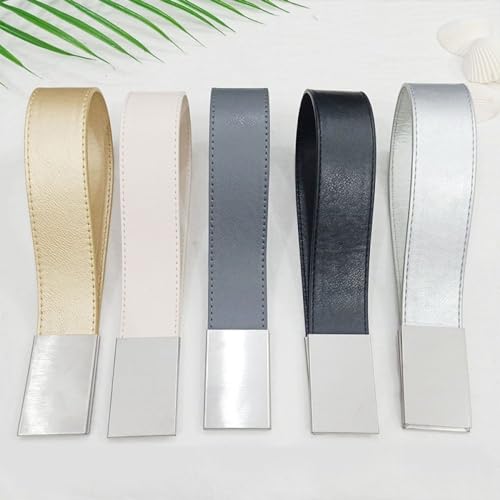 Alzapaños magnéticos para cortinas de piel sintética gris K OUdini pack de 2 5