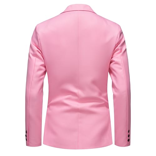 Men's Blazer Lightweight Casual Solid One Button Slim Fit Sport Coat3