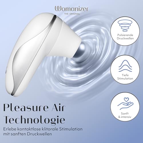 Womanizer Starlet Klitoris Sauger Erotik Vibrator für Frauen Sex Spielzeug | Klitoris Stimulator für sie mit 4 Intensitätsstufen | Leise | Wasserfest | Wiederaufladbar Druckwellenvibrator | Weiß