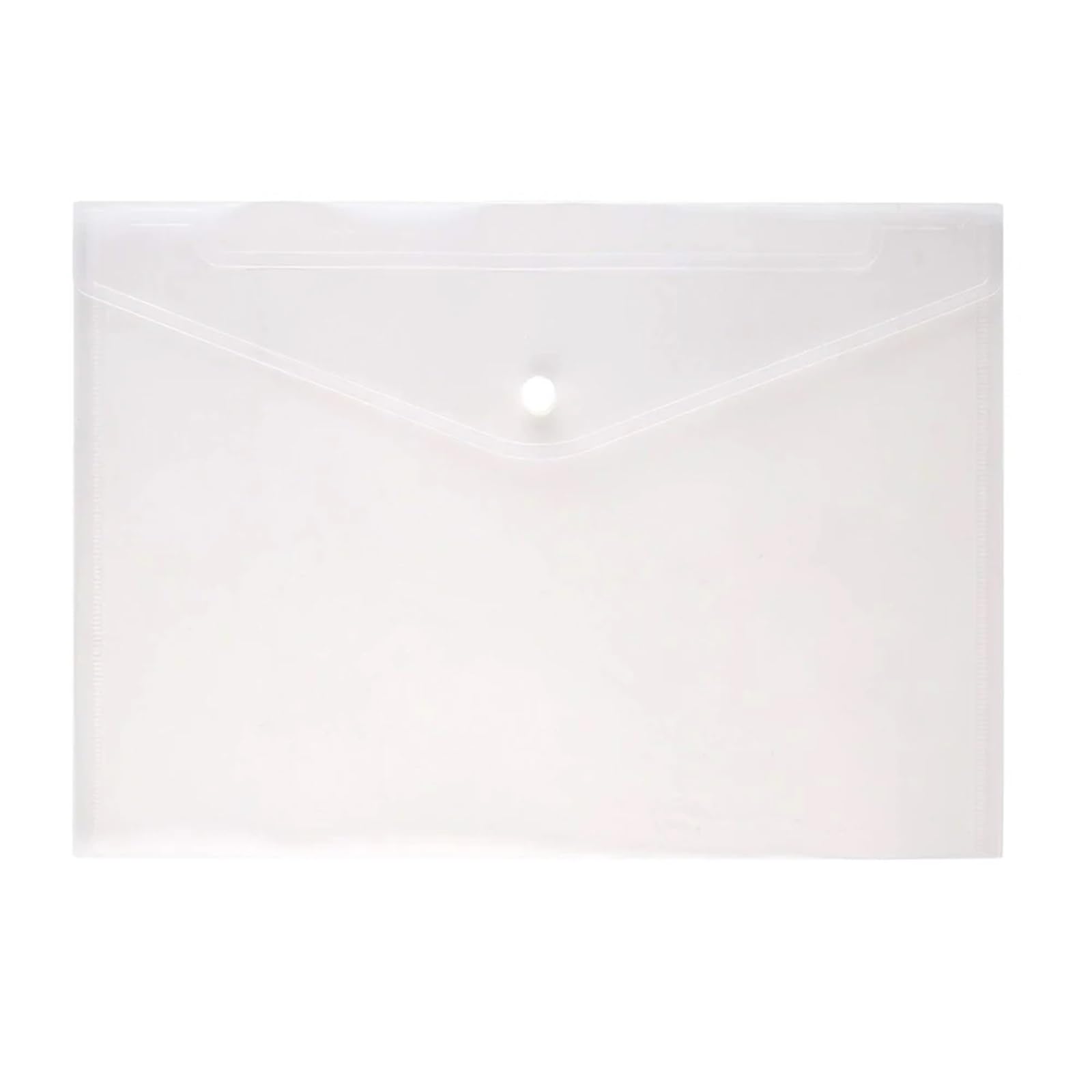 Koperty plastikowe 20 szt. Teczki A4 PP Pogrubiająca torba do przechowywania Organizer na biurko dokumentów pracy w domowym biurze(White)