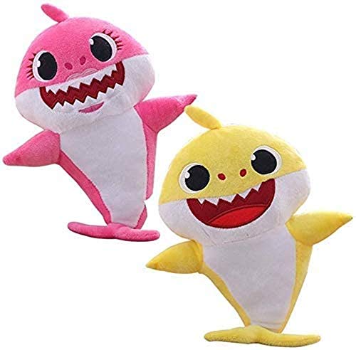 Liang Children's Soft Toy Shark Baby, Plush Shark Toy With Music And Night Lights Singing, Is The Best Gift For Boys And Girls (Pink) #TOP2