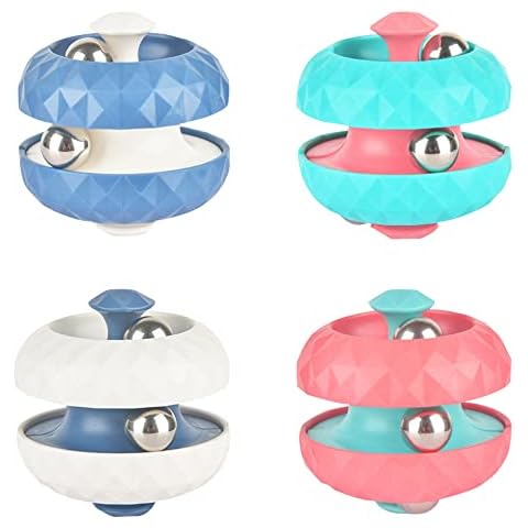 Lotvic Fidget Hand Spinner Sensory Toys, Rotating Cube Bead Orbit Ball Maze Ball, Track Pinball Finger Spinner, Fidget Cubes Top Spinning Toy, Anxiety Relief Fingertip Gyro Toy for Adults Kids Cover