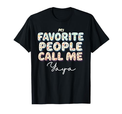 Wildflowers Yaya Floral Mother's Day Yaya T-Shirt