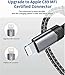 Apple MFi Certified Lightning Cable 6ft for iPhone Charger 13 12 11 XS Pro Max Mini XR X 8 7 6 Plus iPad Extra Long Rope Braided USB Fast Syncwire Transfer Car Cell Phone Accessories Charging Cords