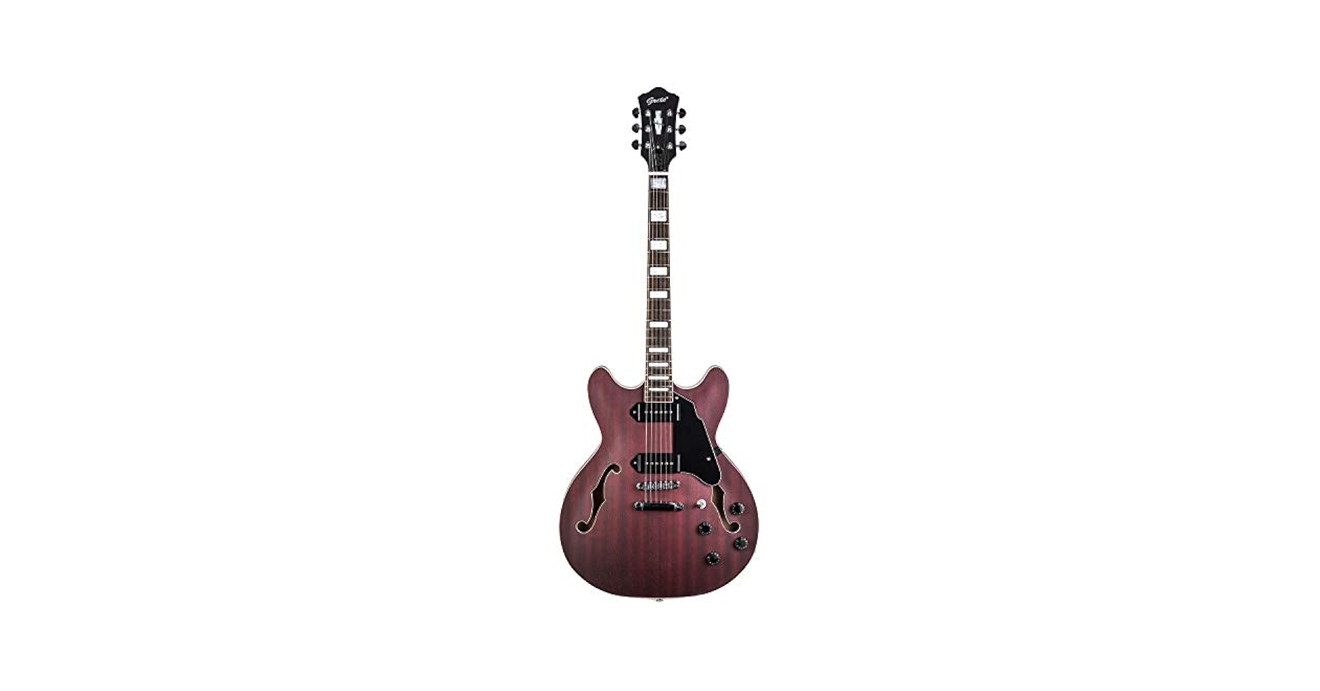 ギター GROTE 335 style jazz Electric Guitar wit GROTE 335 style Jazz Electric Guitar with Bigsby Semi-Hollow