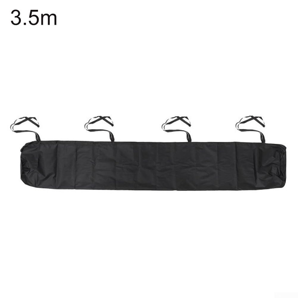 SPORTARC Housse d'auvent imperméable pour terrasse extérieure - Noir - 3,5 m
