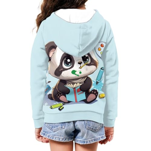 Xoenoiee Y2K Zip Up Hoodies for Kids Long Sleeve Hooded Sweatshirt Jackets for Girls Boys 6