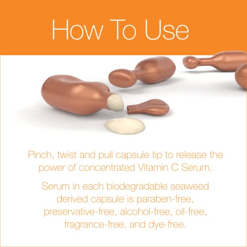 Neutrogena Rapid Tone Repair 20% Vitamin C Brightening Serum Capsules, Antioxidant Face Serum To Brighten Skin Tone & Reduce The Look Of Dark Spots, Non-Comedogenic, 30 Serum Capsules #TOP5