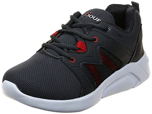 Bourge Loire-339 Grey and Red Running Shoes - 9 UK (43 EU) (10 US) (Loire-339-09) (B08R4LJY7R) Amazon Price History, Amazon Price Tracker