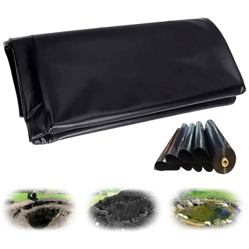 uofgcru Revestimiento De Estanque De PVC, Estanque 11×11.5m Prefabricado Grande, Lona para Piscina y Jardín, Revestimiento Duradero para Fuentes, Arroyos y Cascadas