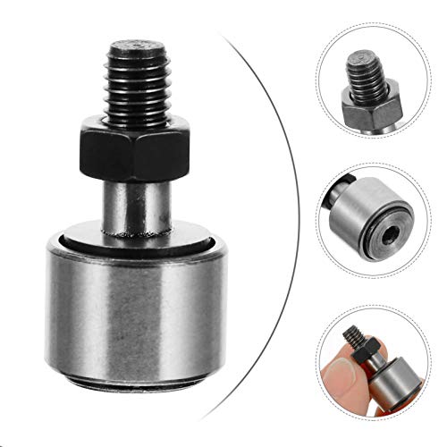 Popetpop 4Pcs Steel Cam Weights Follower Bolt- Type Needle Roller Bearing With With Stud, Male Thread Stud Type Track Needle Roller Bearings Bolt Kit For Motors, Automotive, Mechanical Engineering #TOP6