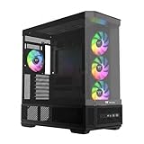 Espace à vue : profitez de beaucoup d'espace de construction et d'espace pour mettre à niveau avec la prise en charge des radiateurs AIO jusqu'à 360 mm de long en haut ou sur le côté du châssis, de l'espace libre pour les GPU jusqu'à 420 mm de long, les blocs d'alimentation de 279 mm de long et les refroidisseurs d'air jusqu'à 165 mm de haut.