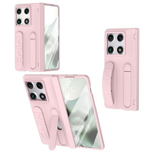Coque Motorola Razr Fold rose antichoc avec béquille et protection écran