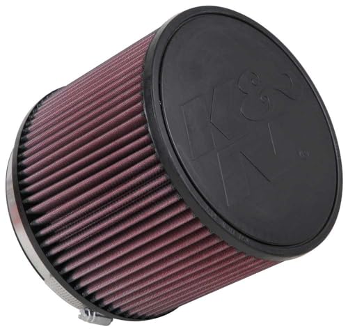 Image of K&N High-Flow Original Lifetime Universal Clamp-On Air Filter: High Performance, Premium, Washable: Flange Diameter: 6 In, Filter Height: 6 In, Flange Length: 1 In, Shape: Round, RU-3060