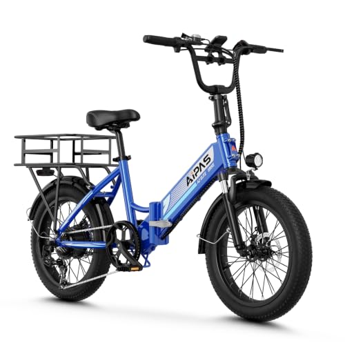 Aipas A2 Folding Electric Bike for Adults, 20" Fat Tire Commuter Ebike image 5