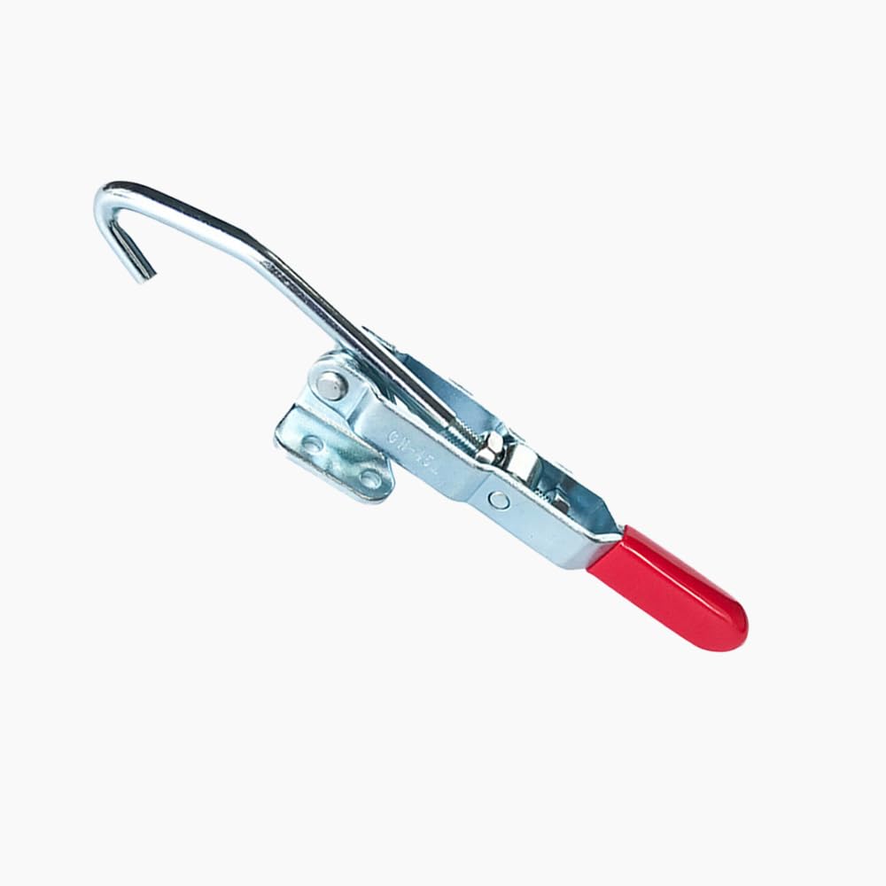 SagaSave Adjustable Toggle Clamp 440Lbs Capacity, Heavy Duty Door Latch-Action Clamp, Quick Release Toggle Latch for Jeep Bumper and Tire Swing, Metal Tire Carrier Latch(200kg/GH-451)