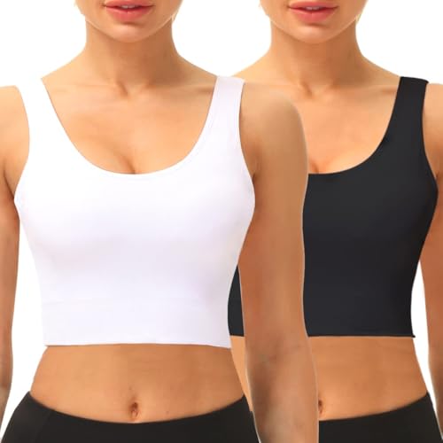 SIMIYA Women Seamless Sports Bra without Padding, Size L