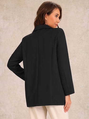 Allegra K Business Casual Blazer for Women's Long Sleeve Open Front Office Work Suit Jacket Blazers with Pockets3
