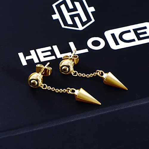Helloice Eye Of Ra Hoop Earrings Dangle Earrings Stud Earrings Hypoallergenic 18K Gold Plated Mummy Huggie Earrings For Men And Women (Dangle Earrings - Gold) #TOP5