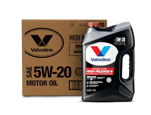 Image of Valvoline High Mileage 150K with Maxlife Plus Technology Motor Oil SAE 5W-20 5 QT, Case of 3