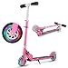 Hikole Scooter for Kids | Scooters Foldable Portable Adjustable Height Kick Scooter with 2 LED Light Up PU Flashing Wheels, Birthday Gifts for Toddlers Boys Girls Kids Age 4-12 Years Old